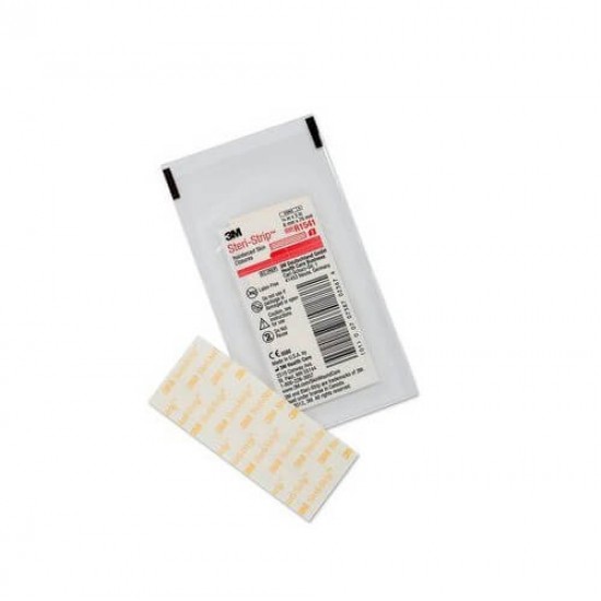 3M Steri Strip Benzi adezive intarite pentru sutura leziunilor R1541 6mm x75mm 3buc