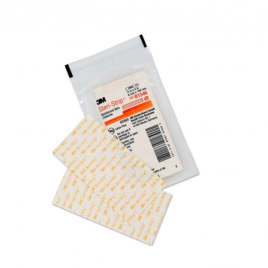 3M Steri Strip Reinforced Skin Closures R1546 6mm x100mm 10pcs