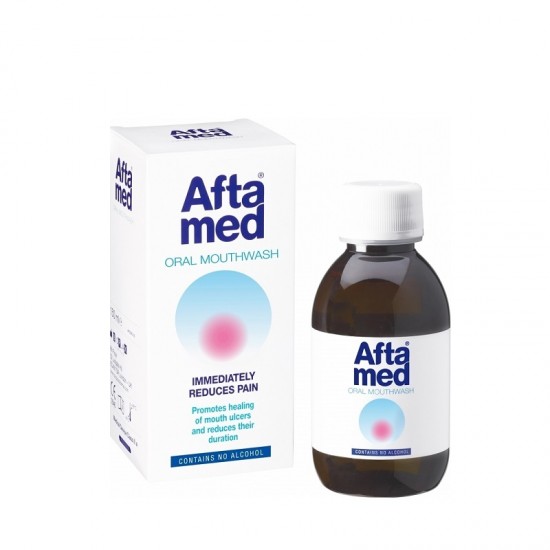 Aftamed Oral Mouthwash Στοματικό Διάλυμα Για Στοματικά Έλκη - Άφθες 150ml