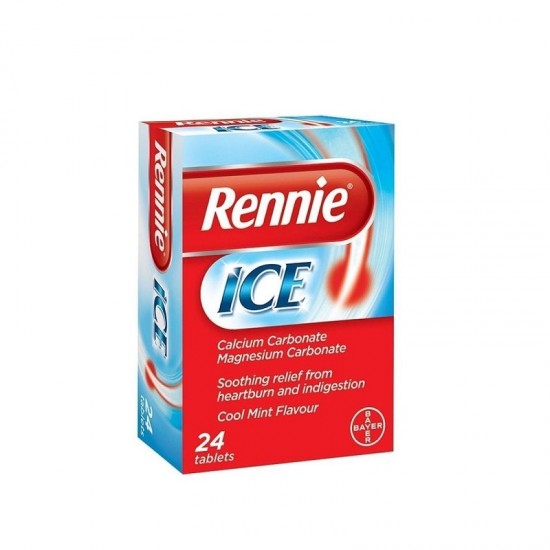 BAYER Rennie Ice 24 pastile masticabile