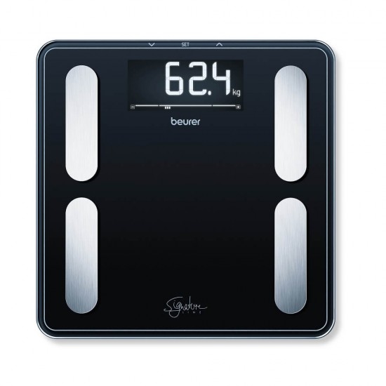 BEURER GS 11 GLASS BATHROOM WEIGHT SCALE WITH TRANSPARENT LCD