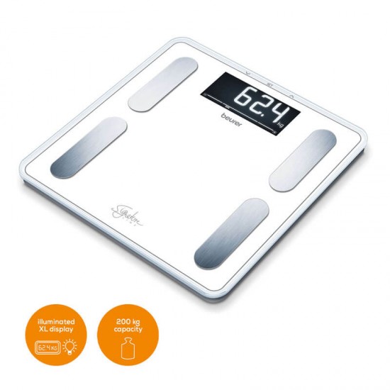 BEURER BF 400 SignatureLine White diagnostic bathroom scale BEURER BF 400 SignatureLine White diagnostic bathroom scale
