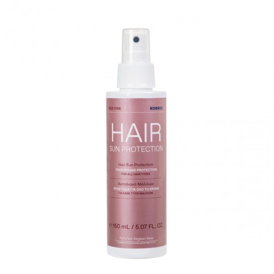 KORRES Red Vine Hair Sun Protection Spray pentru protecția părului 150ml