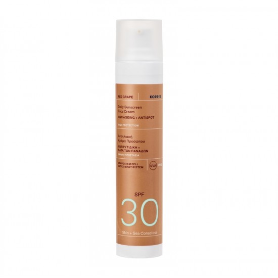 KORRES RED GRAPE Daily Sunscreen Face Cream SPF 30 50ml KORRES RED GRAPE Daily Sunscreen Face Cream SPF 30 50ml