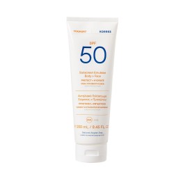 KORRES Yogurt Sunscreen Lotion for Body & Face SPF50 250ml KORRES Yogurt Sunscreen Lotion for Body & Face SPF50 250ml
