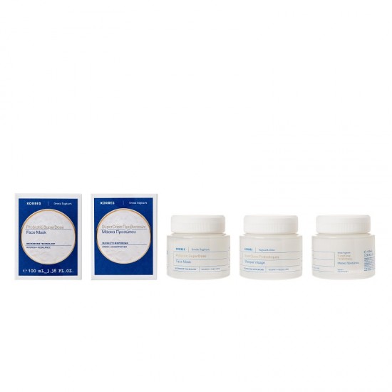 KORRES Face Mask with Greek Yogurt and Probiotics Super Dose 100ml KORRES Face Mask with Greek Yogurt and Probiotics Super Dose 100ml