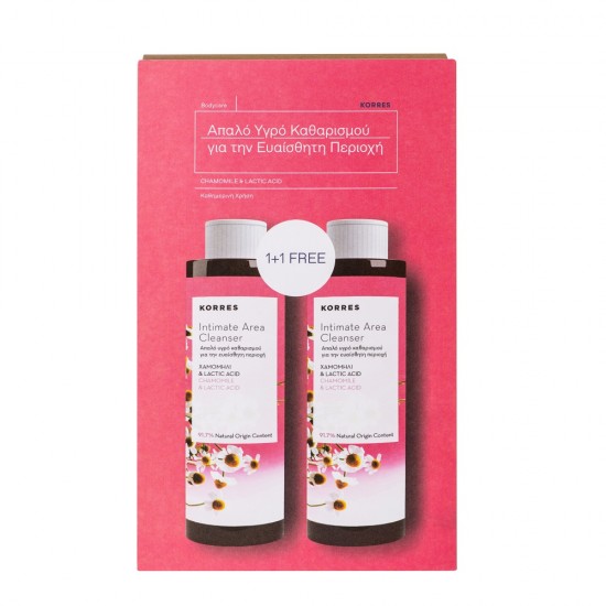 KORRES Sensitive Area Cleansing Set Chamomile & Lactic Acid 2x250ml