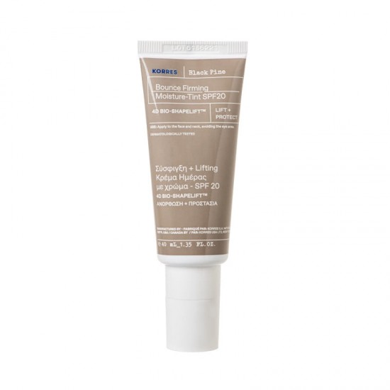 KORRES BLACK PINE 4D LIGHT FIRMING-MOISTURIZING CREAM-COLOR SPF 20 40ml