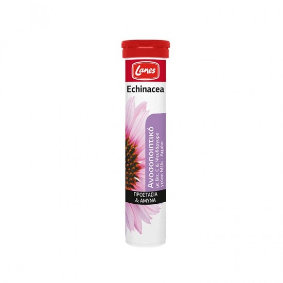 LANES Echinacea with Vitamin C and Honey Lemon flavor 20 eff tabs LANES Echinacea with Vitamin C and Honey Lemon flavor 20 eff tabs