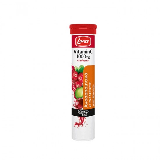 LANES Vitamin C 1000mg Cranberry 20 eff tabs LANES Vitamin C 1000mg Cranberry 20 eff tabs