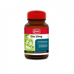 LANES Zinc Dietary Supplement 25mg with Zinc & Vitamin C 30 capsules LANES Zinc Dietary Supplement 25mg with Zinc & Vitamin C 30 capsules