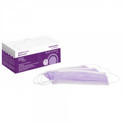 Bournas Medicals 121.011 SoftCare Protection Series Medical Mask with Elastic Type II Protective Mask Non-Reusable Type II Surgical Purple 121.011.PU 50pcs Bournas Medicals 121.011 SoftCare Protection Series Medical Mask with Elastic Type II Protective Mask Non-Reusable Type II Surgical Purple 121.011.PU 50pcs