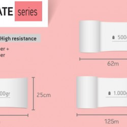 Bournas Medicals 108.053 2-ply paper roll 1000gr 25cm x 125m Bournas Medicals 108.053 2-ply paper roll 1000gr 25cm x 125m
