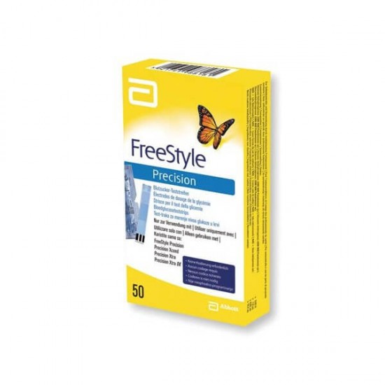 ABBOTT Freestyle Precision Glucose Test Strips 50 pieces ABBOTT Freestyle Precision Glucose Test Strips 50 pieces