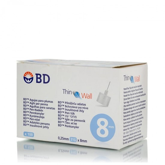 BD Microfine ThinWall Needles 31G 0.25 x 8mm 100 pieces