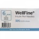 MedExel WellFine Insuline pen needles 32G (0.23)x6mm 100 pieces