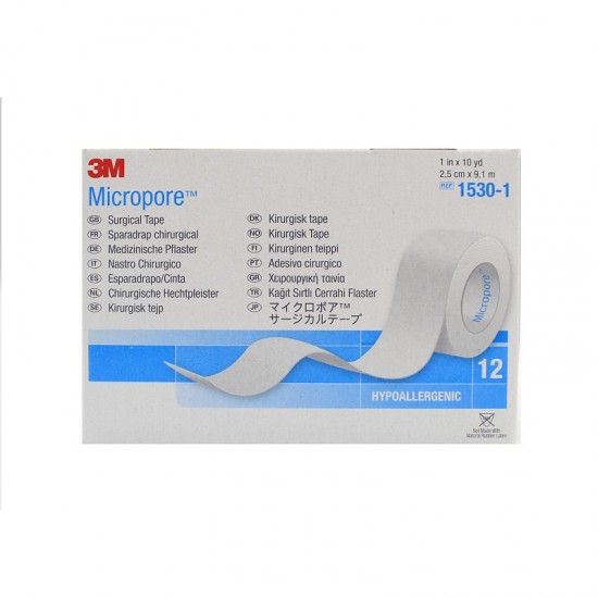 3M Micropore Surgical Tape REF15030-1 2.5cm x 9.1m 1 piece