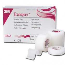 3M Transpore Surgical Tape 2.5cm x 9.1m 1 Roll 3M Transpore Surgical Tape 2.5cm x 9.1m 1 Roll