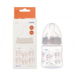 KORRES Baby Bottle with Slow Flow Silicone Nipple 150ml KORRES Baby Bottle with Slow Flow Silicone Nipple 150ml
