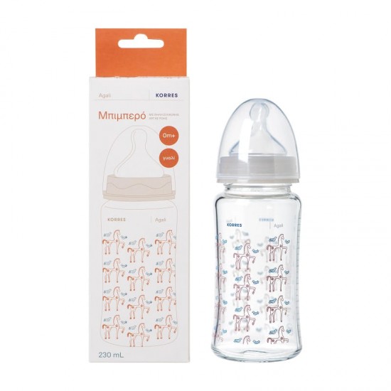 KORRES Baby Bottle with Slow Flow Silicone Nipple 230ml KORRES Baby Bottle with Slow Flow Silicone Nipple 230ml