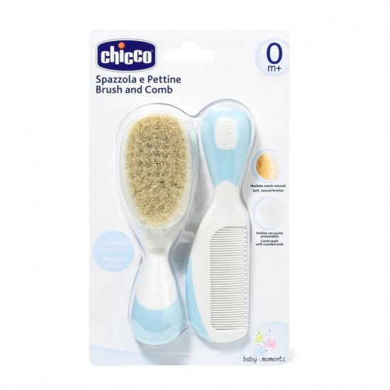 CHICCO Brush & Comb Blue 0m+ (06569-20)