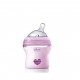 CHICCO Plastic Silicone Baby Bottle Natural Feeling Pink 0m+ (80811-11) 150ml CHICCO Plastic Silicone Baby Bottle Natural Feeling Pink 0m+ (80811-11) 150ml