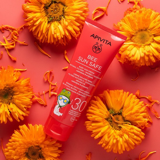 APIVITA Bee Sun Safe Βρεφική Αντηλιακή Κρέμα SPF30 100ml
