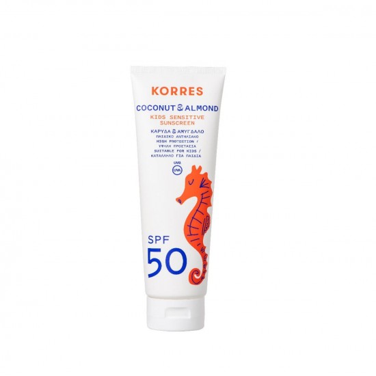 KORRES Coconut & Almond Kids Sunscreen Emulsion SPF50 250ml KORRES Coconut & Almond Kids Sunscreen Emulsion SPF50 250ml