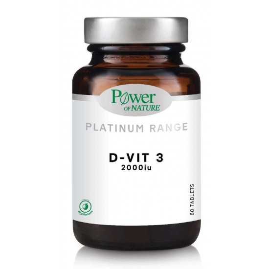 Power of Nature Platinum Range D-Vit3 2000 IU 60 tablets