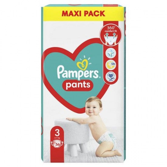 Pampers Pants Maxi Pack No3 (6-11kg) 56 pcs