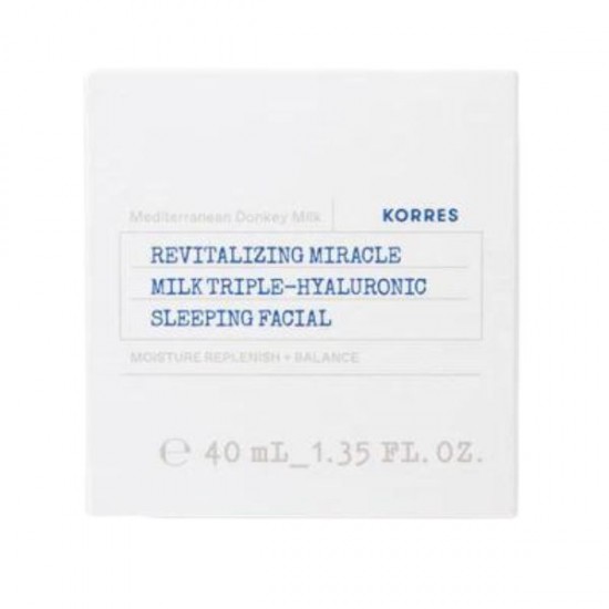 Korres Mediterranean Donkey Milk Revitalizing Miracle Milk Triple-Hyaluronic Sleeping Facial 40 ml