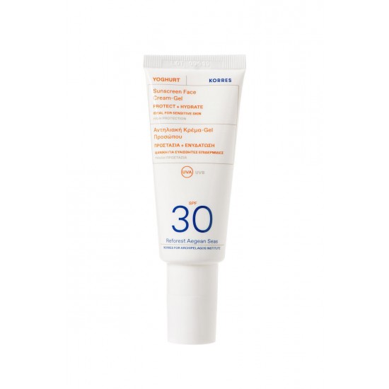 Korres Yoghurt Sunscreen Face Cream-Gel SPF30 40 ml + 2 Gifts