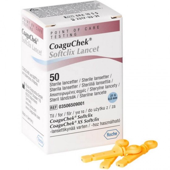 Roche CoaguChek Softclix Lancets 50 pcs