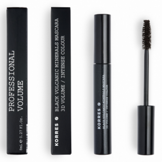 Korres Black Volcanic Minerals 3D Mascara for Volume Black 8ml