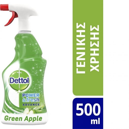 Dettol Power & Fresh Advance Multi-Purpose Refreshing Green Apple 500 ml