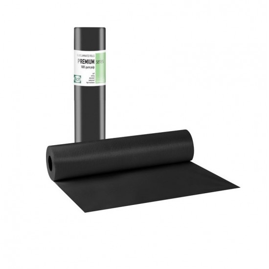 A-Premium Colored Plastic Medical Examination Roll 108.025.SBL Black 60cmx50m