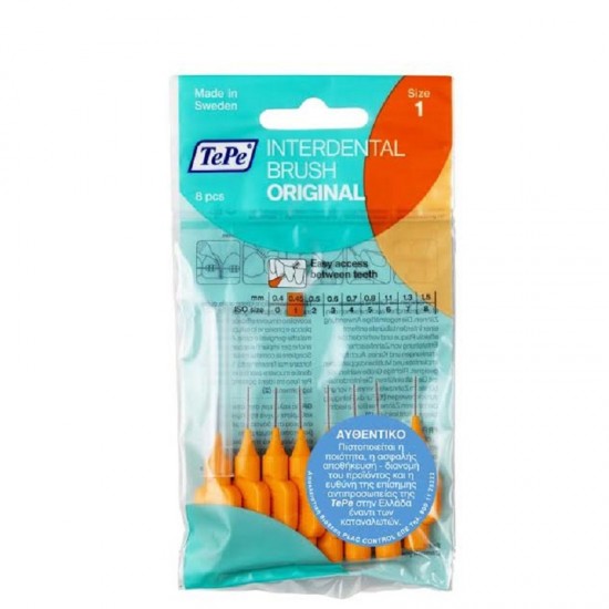 Tepe Interdental Brush Original Size 1 0.45 mm 8 pcs