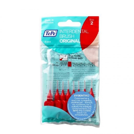 Tepe Interdental Brush Original Size 2 0.5 mm 8 pcs