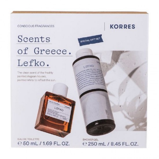 Korres Lefko Eau De Toilette 50 ml + Lefko Shower Gel 250 ml