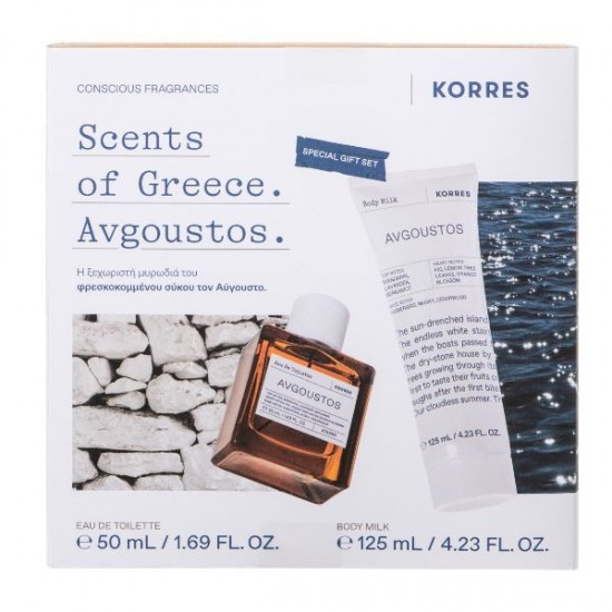 Korres Avgoustos Eau De Toilette 50 ml + Avgoustos Body Milk 125 ml