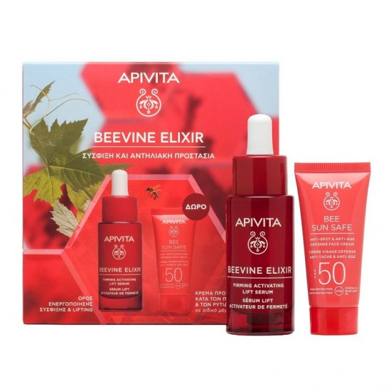 Apivita Promo Beevine Elixir Serum 30ml & Bee Sun Safe Anti-Spot & Anti-Age Defense Face Cream 15ml