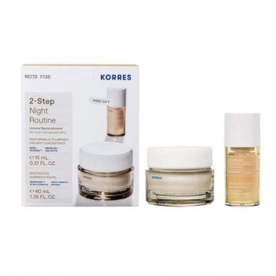 Korres White Pine Skin Care Set for Αnti-ageing with Face Cream & Serum