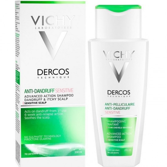 Vichy Dercos Anti Dandruff Shampoos Against Dandruff for All Hair Types 200ml