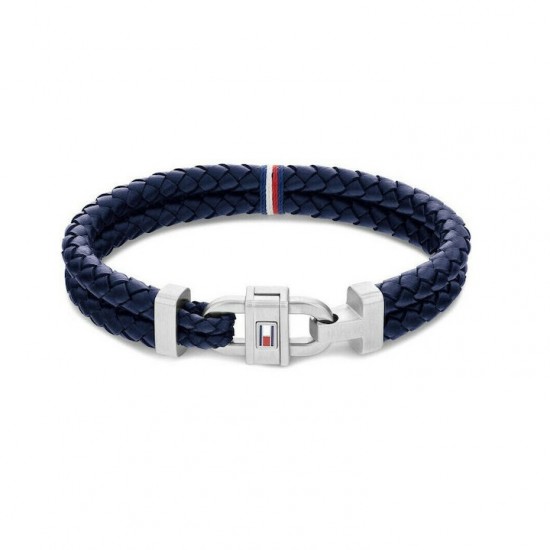 Tommy Hilfiger Jewelry Men's Leather Bracelet Black - 2790362