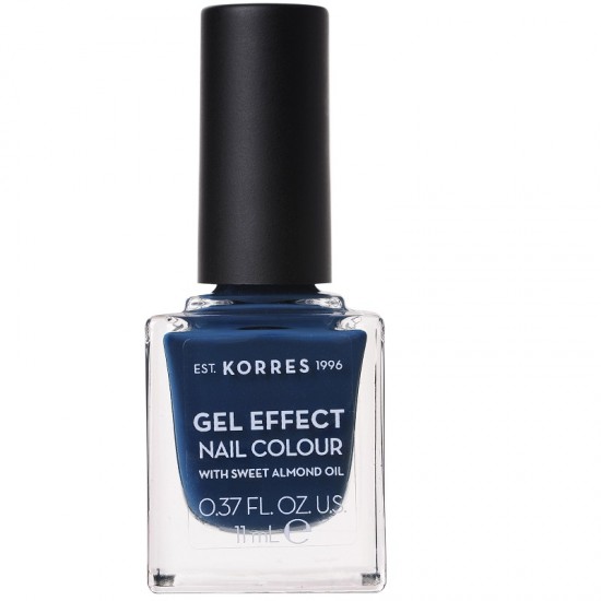 Korres Gel Effect Nail Colour With Sweet Almond Oil No.84 Indigo Blue 11ml