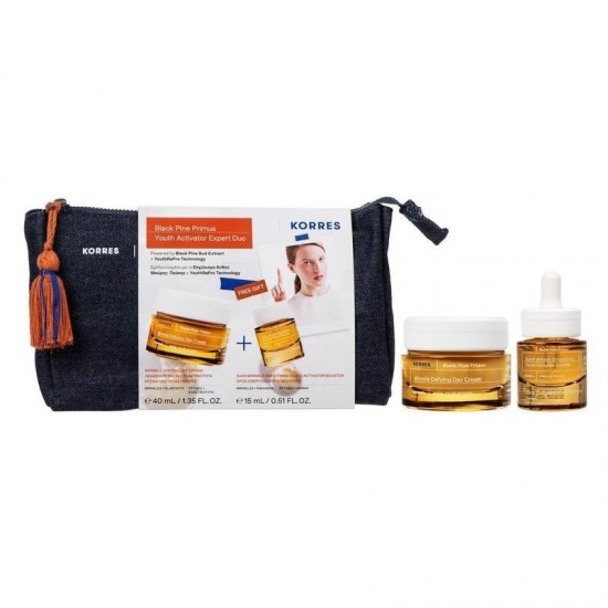 Korres Black Pine Primus Youth Activator Expert Duo Wrinkle Defying Day Cream 40ml + Wrinkle Smoothing Activator Booster Serum 15ml Korres Black Pine Primus Youth Activator Expert Duo Wrinkle Defying Day Cream 40ml + Wrinkle Smoothing Activator Booster Serum 15ml