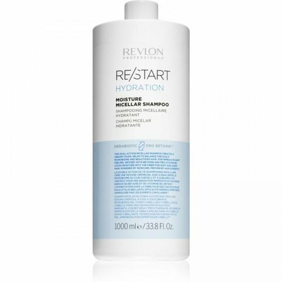Revlon Professional Restart Hydration Moisture Micellar Shampoo nourishing shampoo with moisturizing effect 1000 ml Revlon Professional Restart Hydration Moisture Micellar Shampoo nourishing shampoo with moisturizing effect 1000 ml