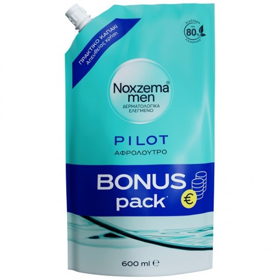 Noxzema Pilot Αφρόλουτρο σε Gel για Άνδρες Refill 600ml