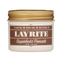 Layrite Superhold Pomade hair pomade for extra strong fixation 120 g Layrite Superhold Pomade hair pomade for extra strong fixation 120 g