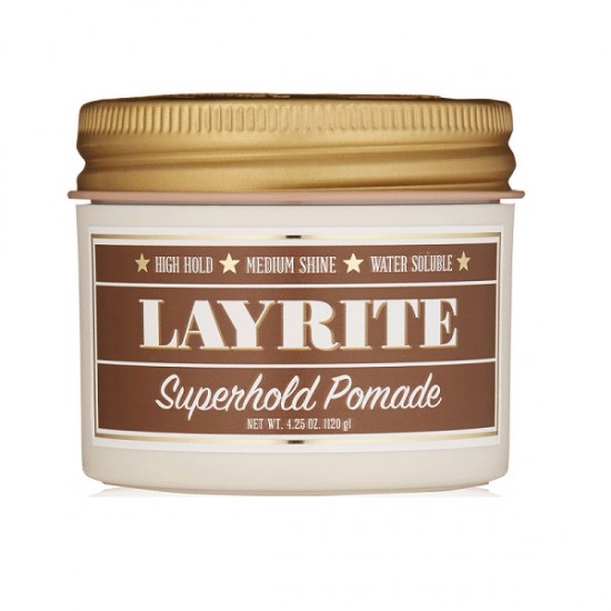Layrite Superhold Pomade hair pomade for extra strong fixation 120 g